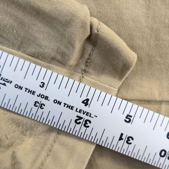ANA Women's Twill Chino Shorts Tan Size 16W Cotton Spandex Blend Slash Pockets - Picture 10 of 13